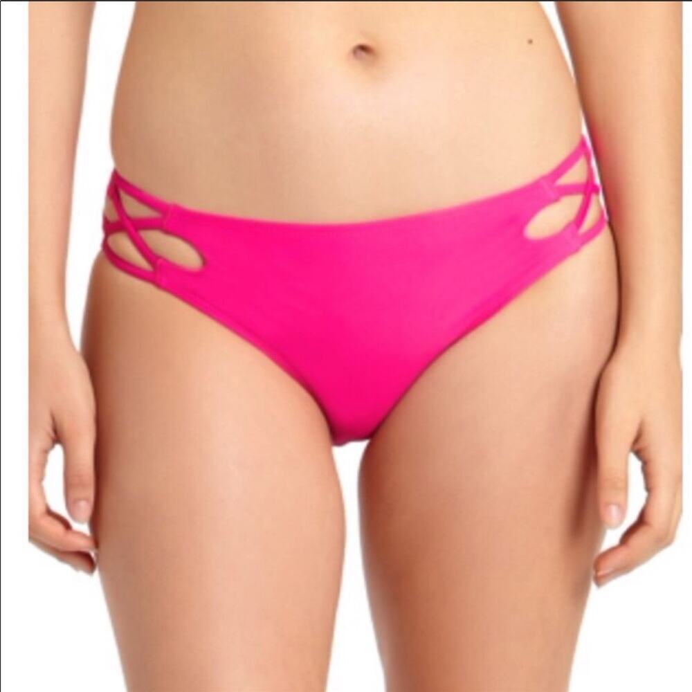California Waves strappy pink bikini swim bottom